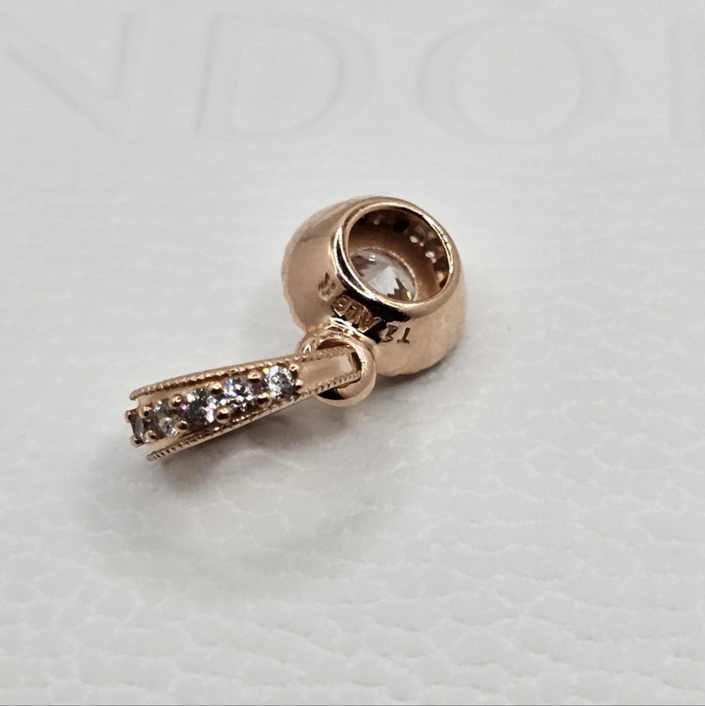🎁 Authentic Pandora ROSE DANGLE PENDANT - Picture 3 of 6